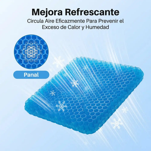 Cojín Ergonómico de Gel Doble Capa con Base Antideslizante